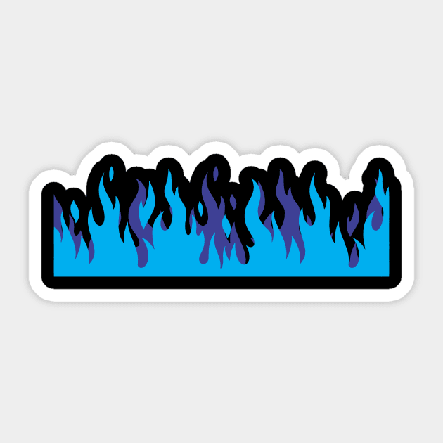 Azure Blue Flame Sticker by Faishal Wira
